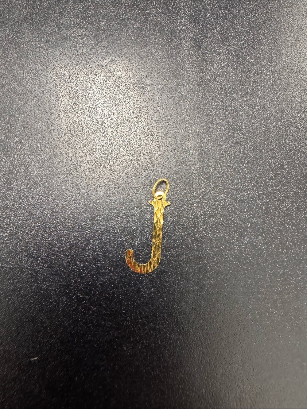 18K Real Gold Letter J Pendant Charm - Women Jewelry